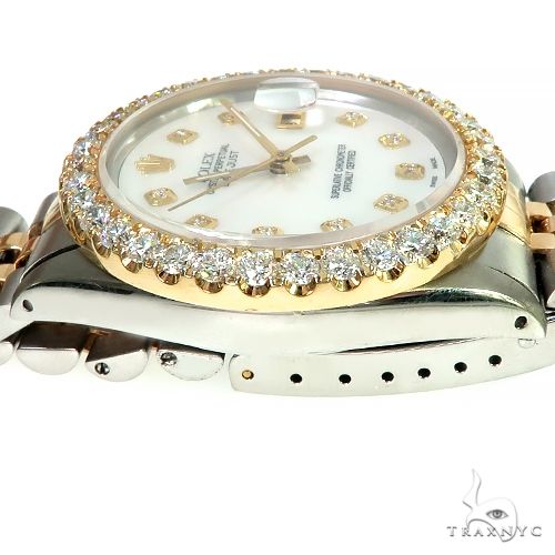 Rolex Two-Tone DateJust 36mm Diamond Bezel Watch 66521 - Image 5