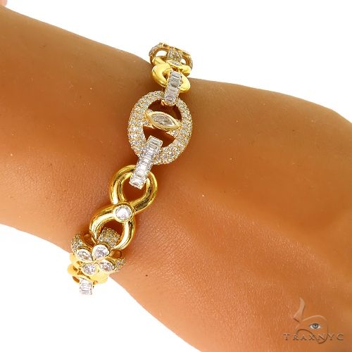 Rolo and Clover Diamond Bracelet 69707 - Image 5