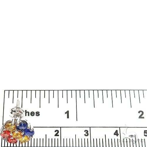 Romania Sapphire Flower Earrings 67134 - Image 4