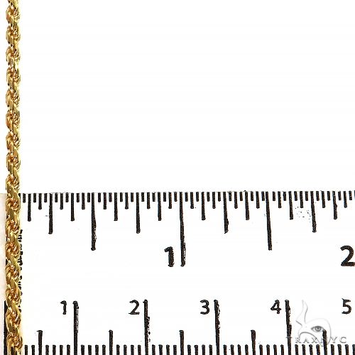 10K Gold rope chain, 2.5 mm, photo 5 of 5