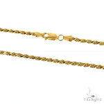 10k Yellow Gold Hollow Rope Link Chain 26 Inches 2.7mm   63801 - Image 3