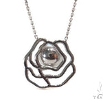 Rose Diamond Pearl Necklace 44602 - Image 5