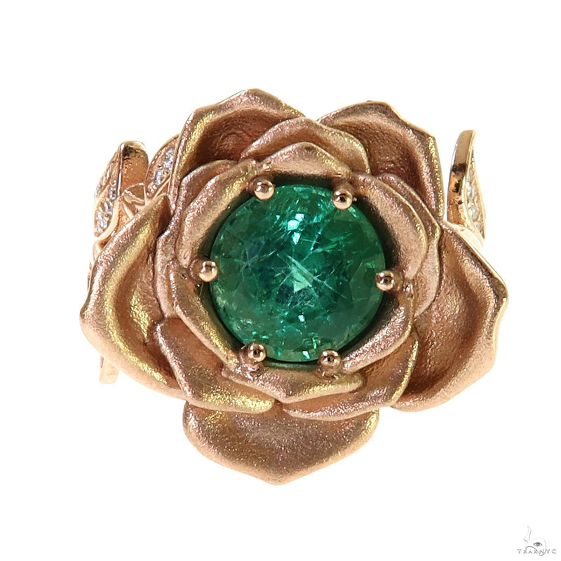 Rose Garden Emerald Ring 69765 - Image 2