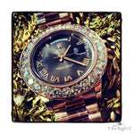 Rose Gold Day-Date Presidential Diamond Rolex Watch 36728 - Image 3