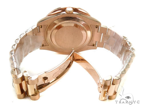 Rose Gold Day-Date Presidential Diamond Rolex Watch 36728 - Image 10