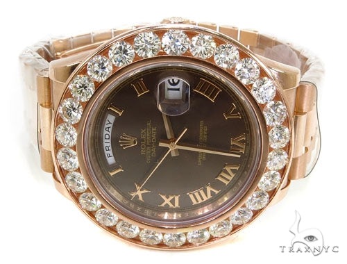Rose Gold Day-Date Presidential Diamond Rolex Watch 36728 - Image 5