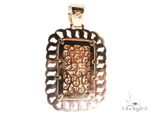 Rose Gold Micro Pave Diamond Dog Tag Set 64008 - Image 4