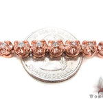Rose Gold Pink and White Color Diamond Chain 40 Inches 6mm   33323 - Image 6
