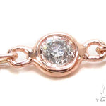 Rose Gold Yard Bezel Diamond Necklace 36732 - Image 3