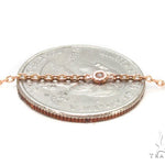 Rose Gold Yard Bezel Diamond Necklace 36732 - Image 4