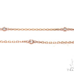 Rose Gold Yard Bezel Diamond Necklace 36732 - Image 5