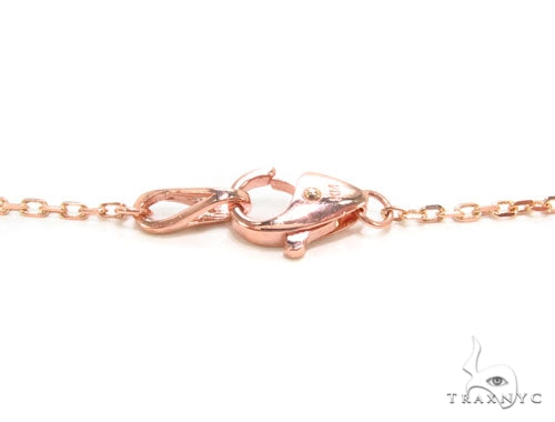 Rose Gold Yard Bezel Diamond Necklace 36732 - Image 6