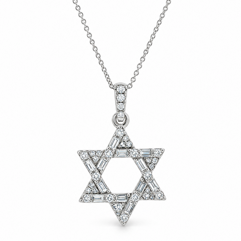 Rotated Radiance David Star Necklace 71830