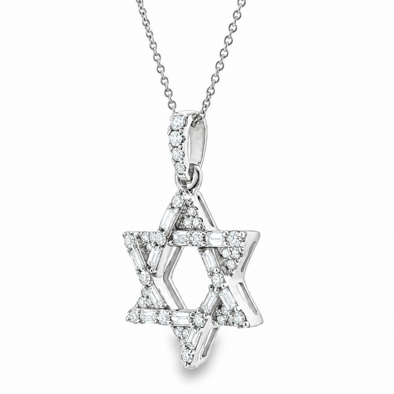 Rotated Radiance David Star Necklace 71830