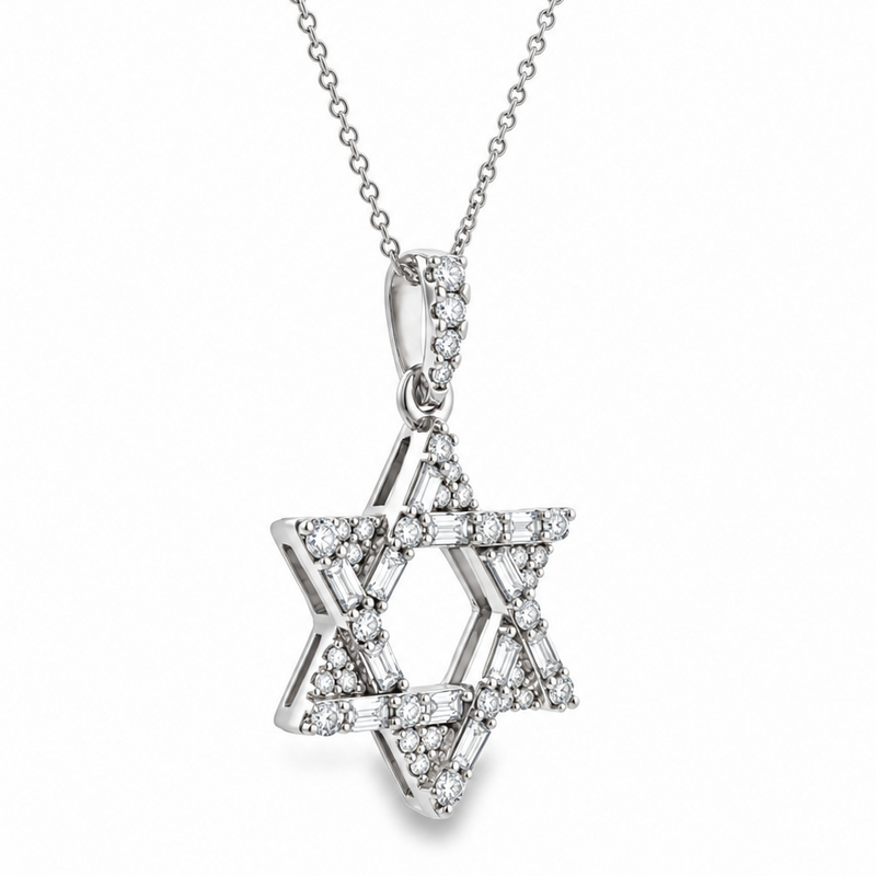 Rotated Radiance David Star Necklace 71830