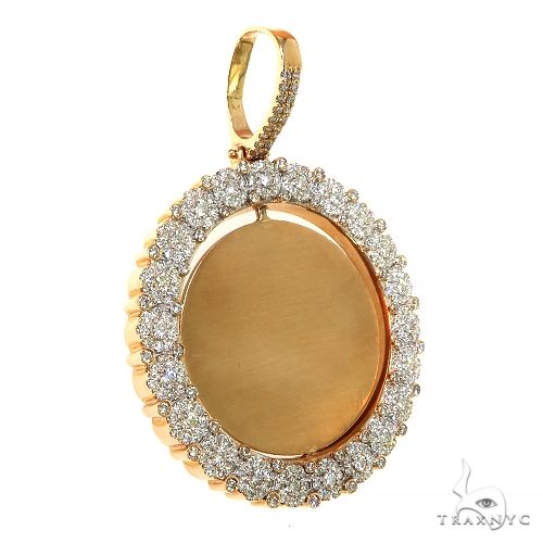 Rotating Flower Frame Diamond Photo Pendant 68546 - Image 2