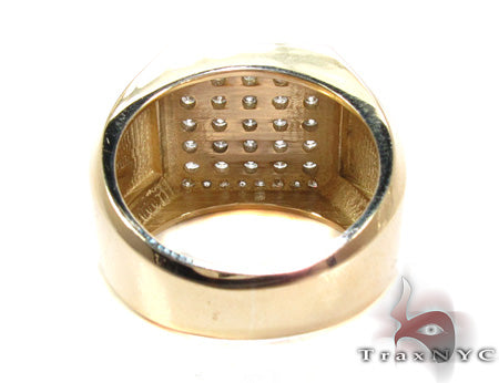 Round Cut Channel Diamond Large Ring 26534 - Image 6