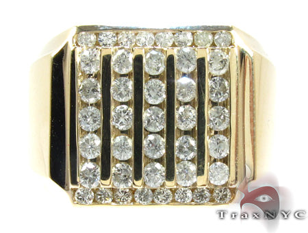 Round Cut Channel Diamond Medium Ring 26535 - Image 2