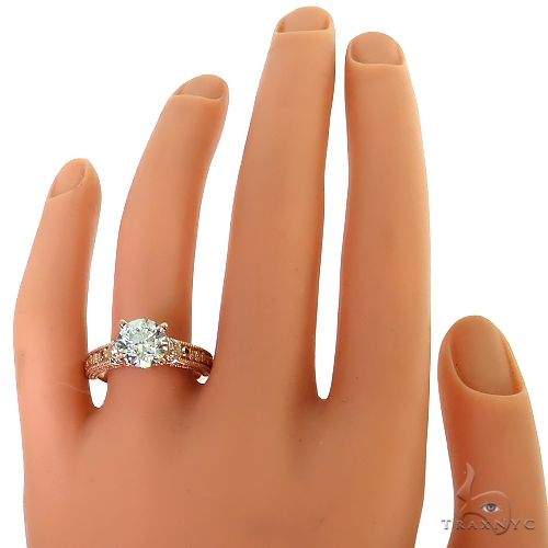 Round Cut Diamond Engagement Ring 68659 - Image 6