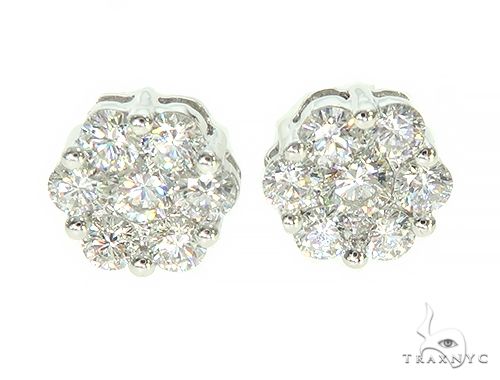 True VS Cluster Stud Earrings 824 - Image 2