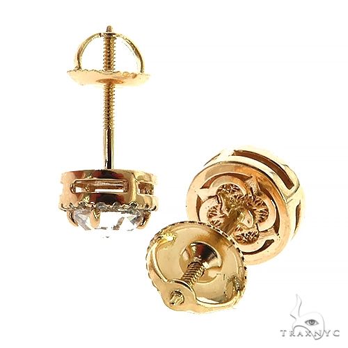 Round Diamond Earrings 68645 - Image 3