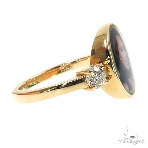 Round Diamond Photo Ring 68608 - Image 3