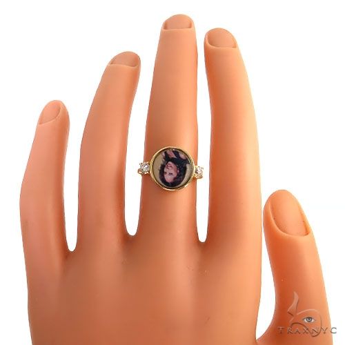 Round Diamond Photo Ring 68608 - Image 6