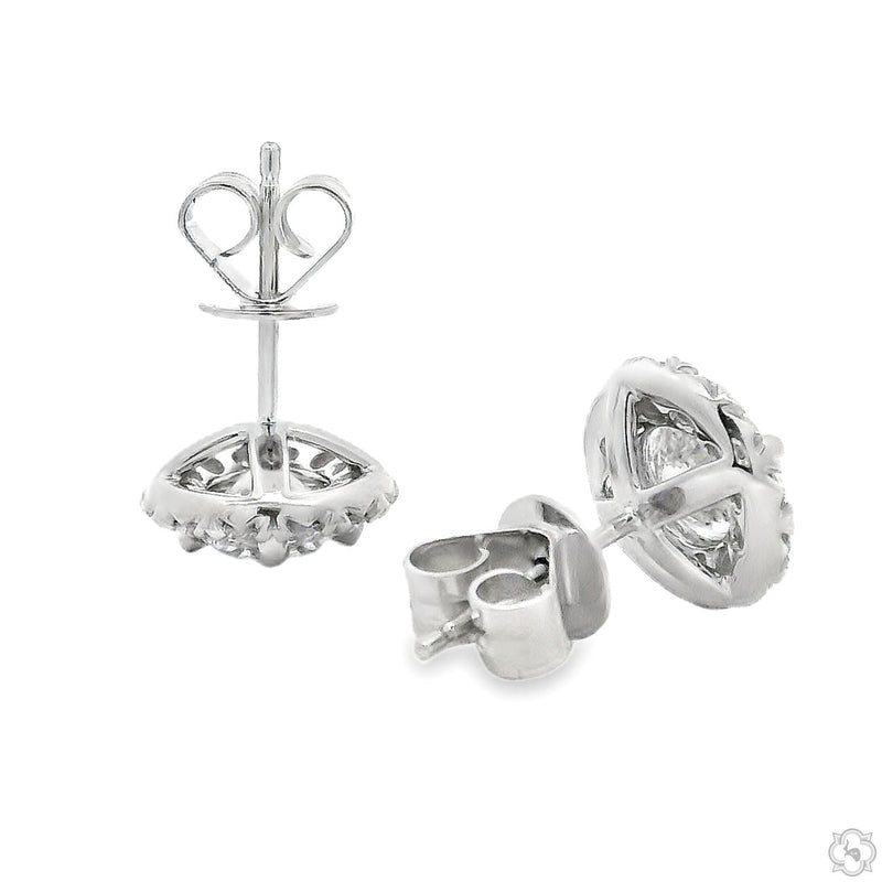 18K Gold Round Lab-Grown Diamond Studs, photo 4 of 6