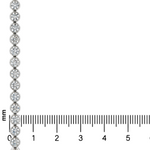 Round Bezel Diamond Tennis Bracelet 71821
