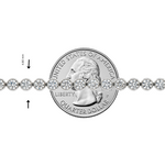 Round Bezel Diamond Tennis Bracelet 71821