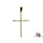 Round Cut Diamond Cross Crucifix 4 11358