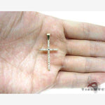 Round Cut Diamond Cross Crucifix 4 11358