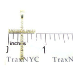 Round Cut Diamond Cross Crucifix 4 11358