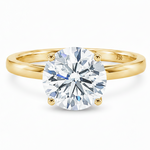 3 Ct Round Engagement Ring with Hidden Halo 71519