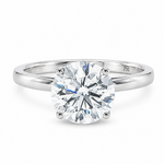 3 Ct Round Engagement Ring with Hidden Halo 71519