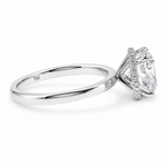 3 Ct Round Engagement Ring with Hidden Halo 71519