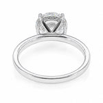 3 Ct Round Engagement Ring with Hidden Halo 71519