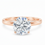 3 Ct Round Engagement Ring with Hidden Halo 71519