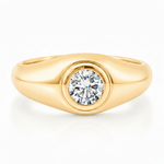 Round Solitaire Signet Ring 71600