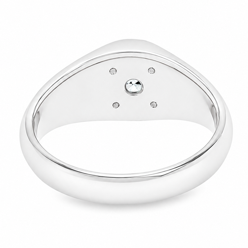 Round Solitaire Signet Ring 71600