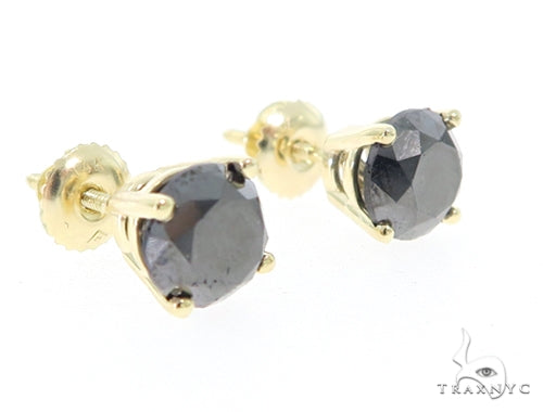 Royal Black Diamond Earrings 5 49420 - Image 2