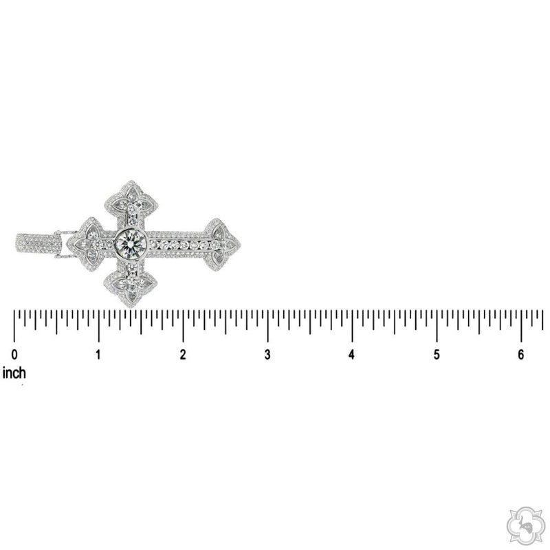 10K Gold Royal Cross Pendant, photo 7 of 8