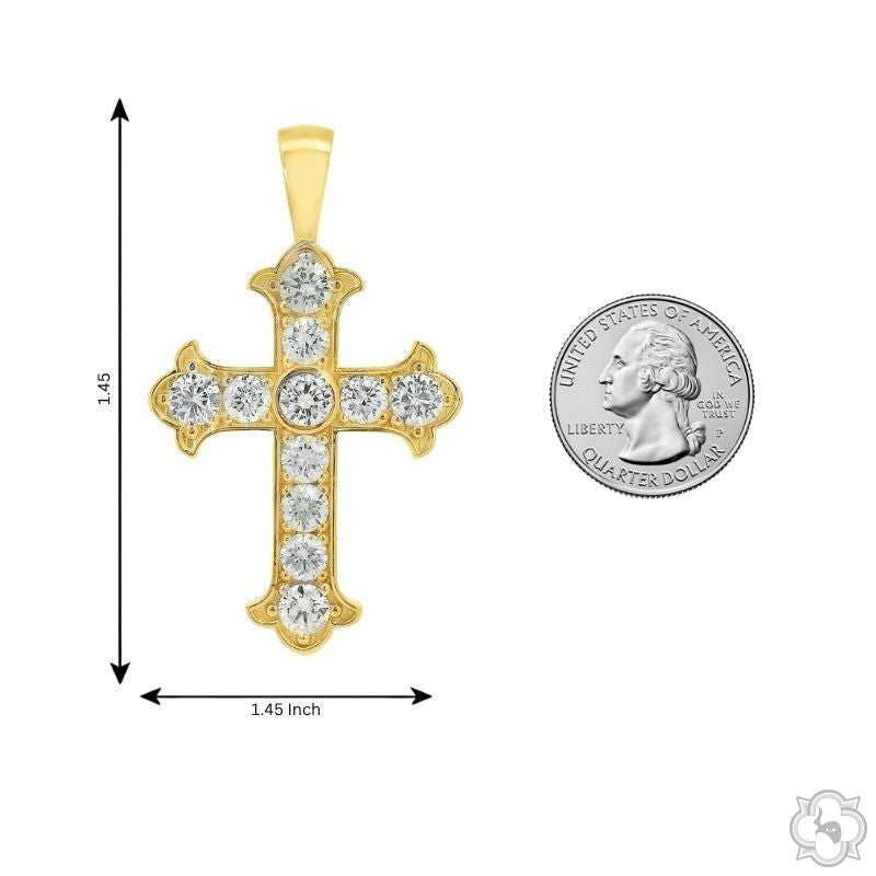 Royal Cross Pendant 70702 | TraxNYC