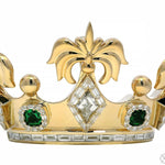 Royal Crown Diamond and Emerald Pendant 70775 - Image 4