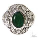 Royal Garden Oval Emerald Ring 69669 - Image 1