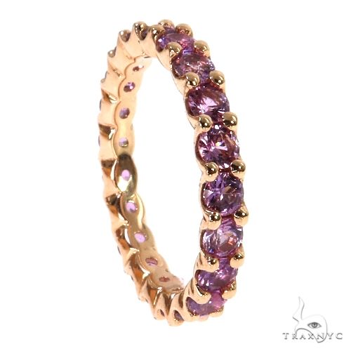 Royal Pink Sapphire Eternity Ring 67902 - Image 2