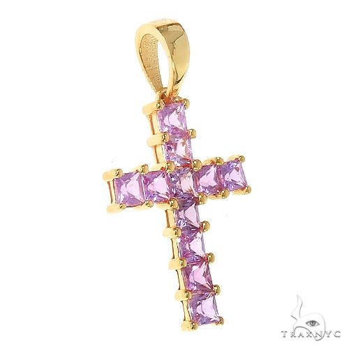 14K Gold Royal Princess Cut Cross, photo 2 of 6