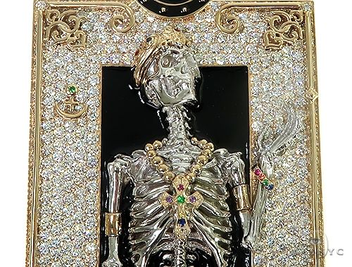 Royal Skeleton BLM Diamond Pendant 66359 - Image 5