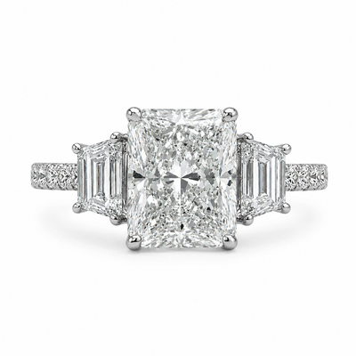 Royal Three Stone Engagement Ring 71548