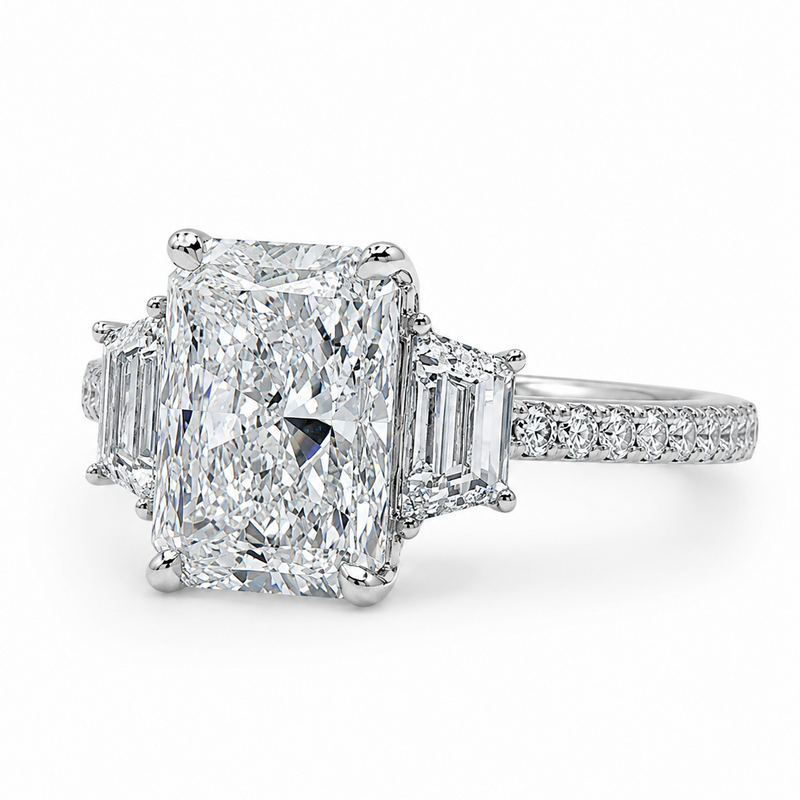 Royal Three Stone Engagement Ring 71548